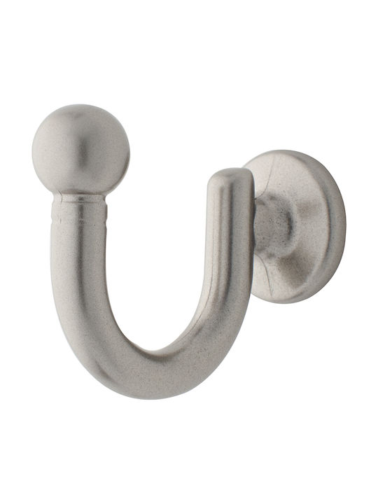 Zogometal Holdback Wall made of Metal Silver 1pcs