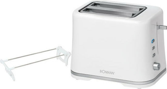 Bomann TA 1577 CB Φρυγανιέρα 2 Θέσεων 870W Λευκή