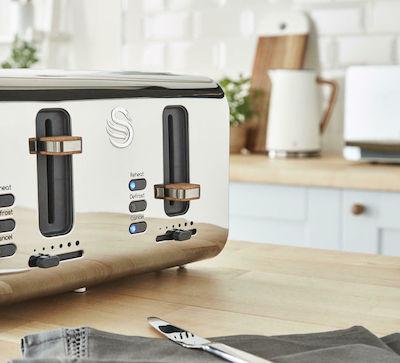 Swan ST14620WHTN Toaster 4 Schlitze 1500W Weiß