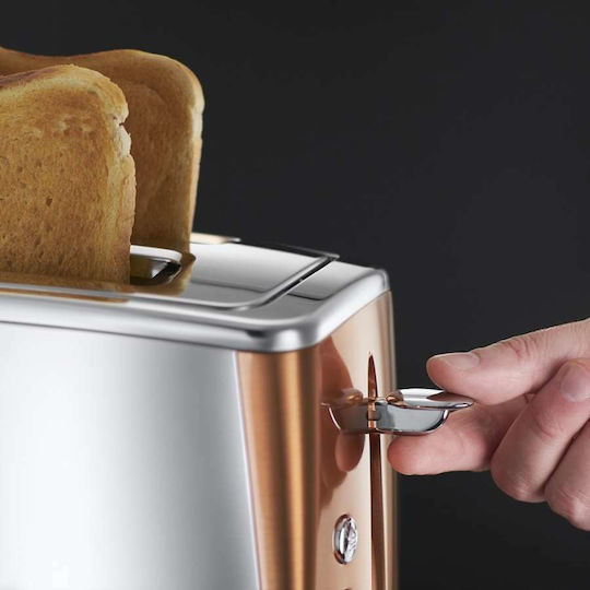 Russell Hobbs Luna Toaster 2 Schlitze 1550W Kupfer