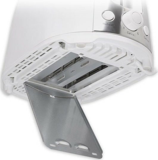 Life Crispy 221-0136 Toaster 2 Slots 750W White