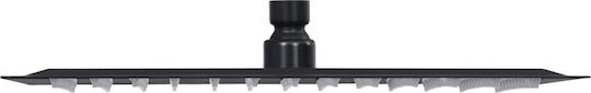 vidaXL Platz Duschkopf 25x25cm Black