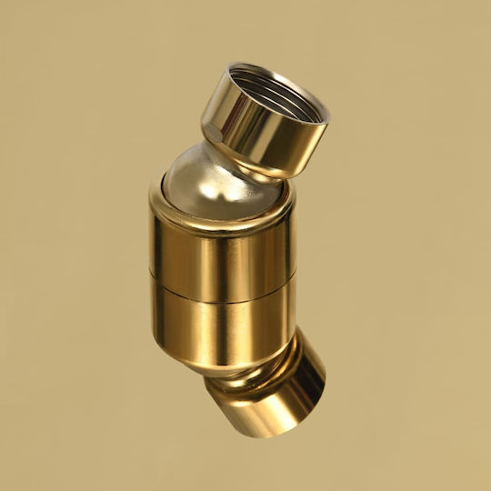 vidaXL Στρογγυλή Κεφαλή Ντουζ 30cm Gold
