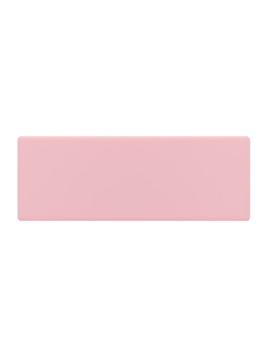 vidaXL Countertop Sink Ceramic 41x41x15cm Pink