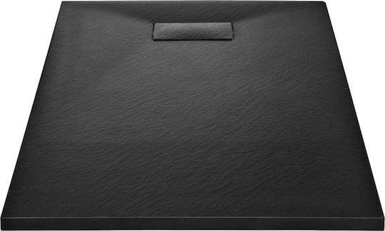 vidaXL Rectangulară Acrilic Duș 120x70cm Neagră