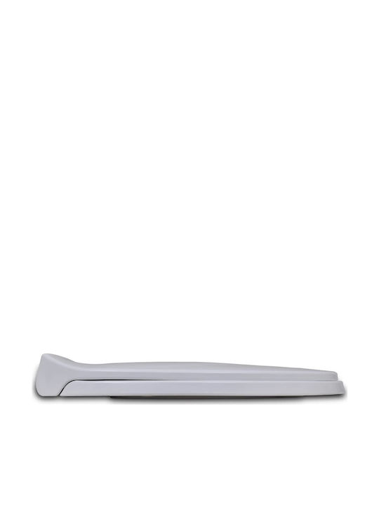vidaXL Capac WC Închidere lentă Plastic 46x34cm Alb