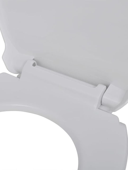 vidaXL Capac WC Închidere lentă Plastic 46x34cm Alb