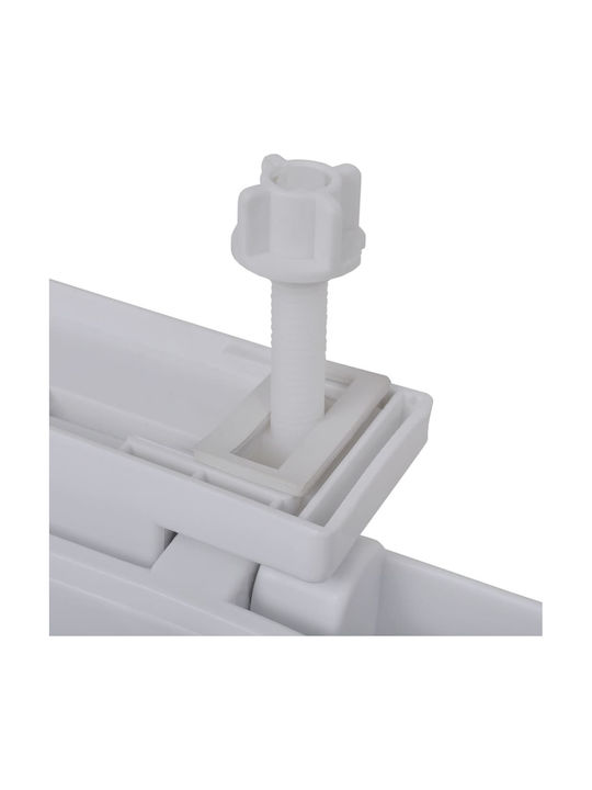 vidaXL Capac WC Închidere lentă Plastic 46x34cm Alb