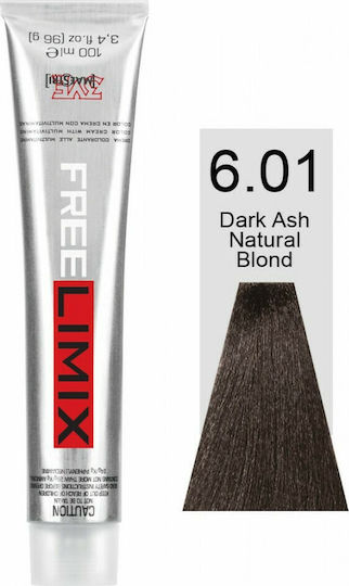 Freelimix Permanent Color Vopsea de Păr 6.01 Blond închis natural Sandre 100ml