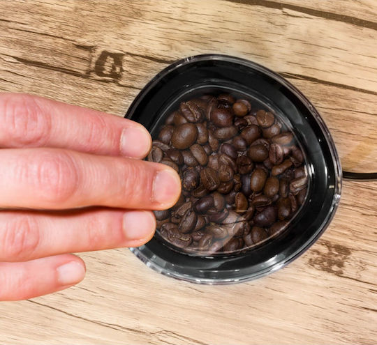 Rommelsbacher EKM 100 Râșniță electrică pentru cafea 200W cu capacitate de boabe 70gr Argintiu