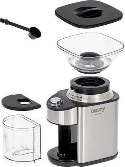 Camry CR-4443 Electric Coffee Grinder 200W for 230gr Beans and 16 Grind Levels Silver