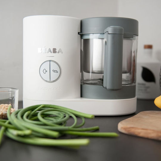 Beaba Babycook Neo Baby Food Steamer with Blender 1.25lt Grey/White