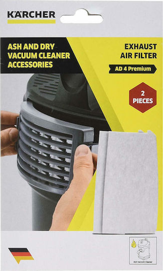 Karcher Filter Aschesauger Kompatibel mit Karcher 2Stück