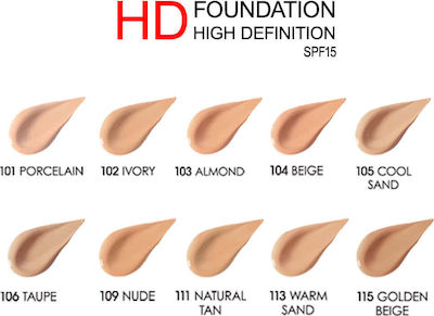 Golden Rose HD Foundation Flawless Finish 30ml