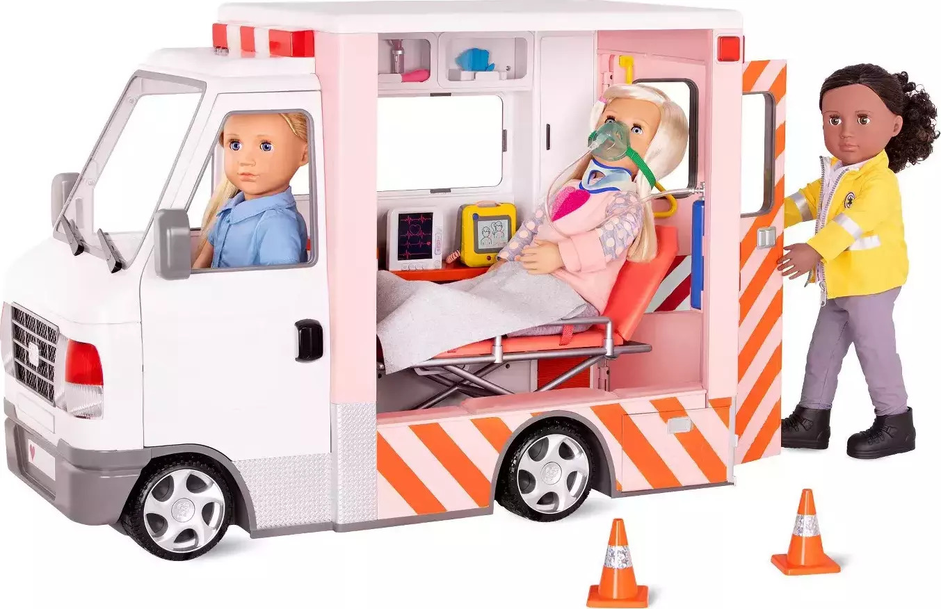 Our Generation Rescue Ambulance Playset with Electronics BD37959Z