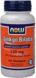 Now Foods Double Strength Ginkgo Biloba 50 capsule veget