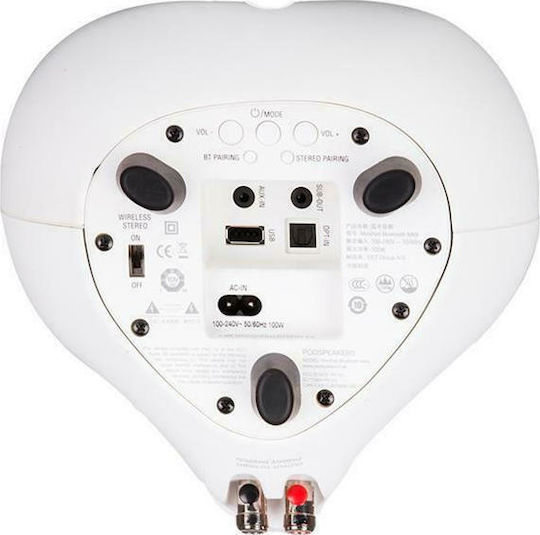Scandyna Podspeakers MiniPod BT MKII Active Speaker 3 No of Drivers 50W White (Piece)