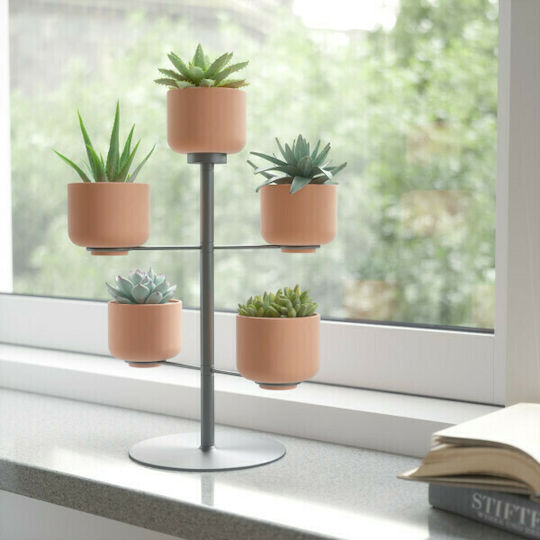 Umbra Terrapota Planter Planter Metal Gray with Stand 28.6x28.6x38.1cm.