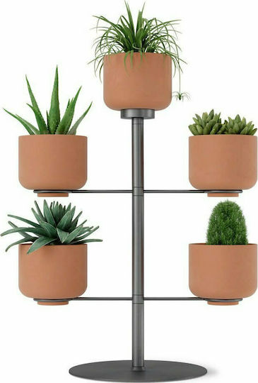 Umbra Terrapota Planter Planter Metal Gray with Stand 28.6x28.6x38.1cm.