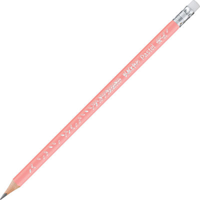 Maped Black΄Peps Pastel Pencil HB With an eraser Pink