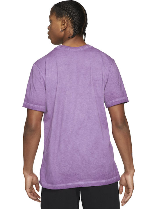 Nike Emoticon Men's Athletic T-shirt Short Sleeve Purple