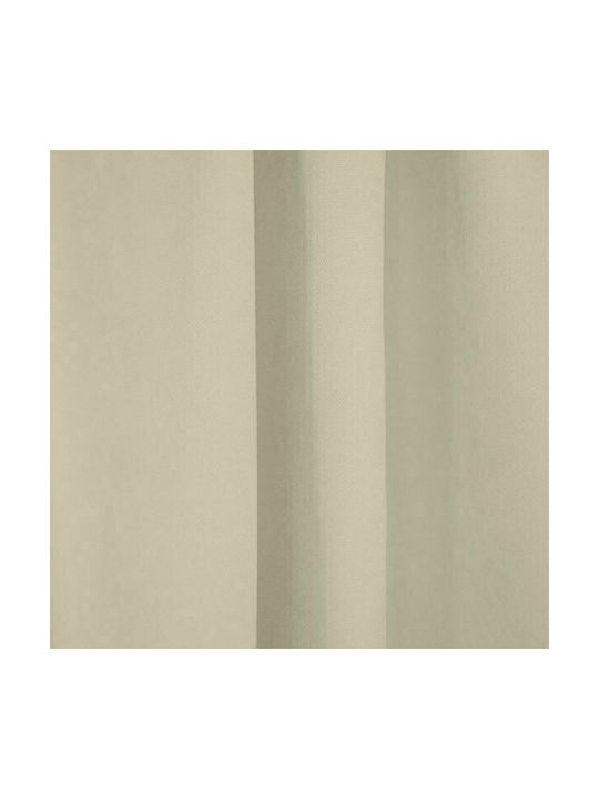 Lino Home Curtain with Pencil Pleat Renas 196 Sand 300x280cm