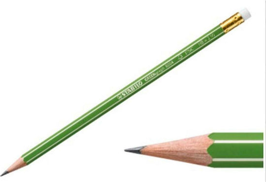 Stabilo Greengraph 6004 Μολύβι HB με Γόμα Πράσινο