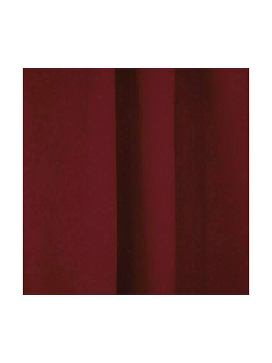 Lino Home Curtain with Pencil Pleat Renas 197 Bordo 300x280cm