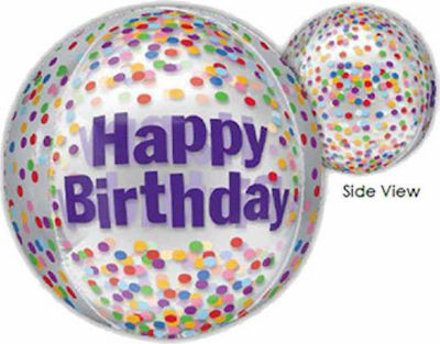 Balloon Foil Birthday-Celebration Round Multicolour 40cm 537836