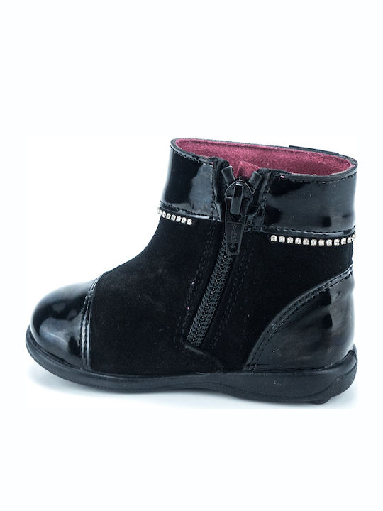Kids Boots with Zipper Black
