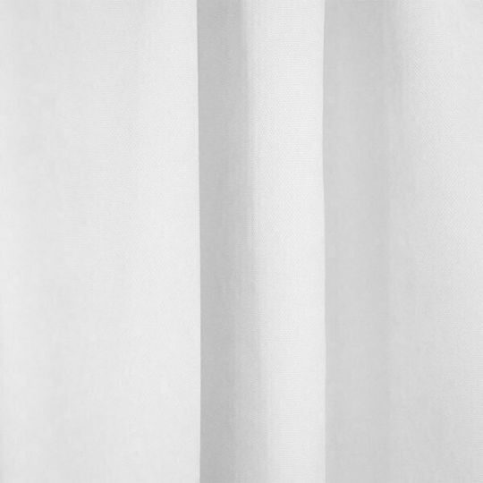Lino Home Curtain with Pencil Pleat Samos White 300x275cm