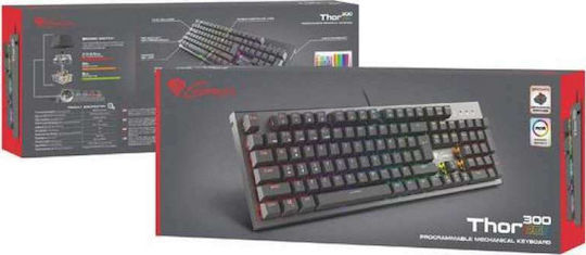 Genesis Thor 300 RGB Gaming Μηχανικό Πληκτρολόγιο με Outemu Brown διακόπτες και RGB φωτισμό (Αγγλικό US)