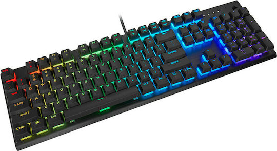 Corsair K60 Pro RGB Gaming Μηχανικό Πληκτρολόγιο με Cherry Viola διακόπτες και RGB φωτισμό (Ελληνικό)
