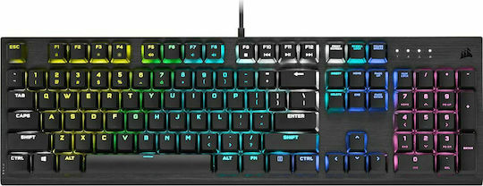 Corsair K60 Pro RGB Gaming Μηχανικό Πληκτρολόγιο με Cherry Viola διακόπτες και RGB φωτισμό (Ελληνικό)