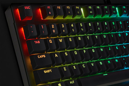 Corsair K60 Pro RGB Gaming Μηχανικό Πληκτρολόγιο με Cherry MX Silver Low Profile διακόπτες και RGB φωτισμό (Ελληνικό)
