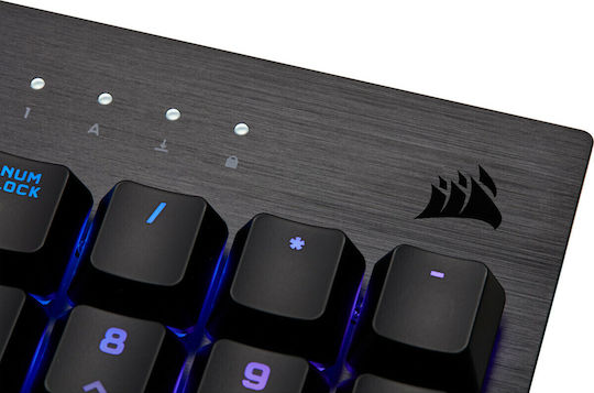 Corsair K60 Pro RGB Gaming Μηχανικό Πληκτρολόγιο με Cherry MX Silver Low Profile διακόπτες και RGB φωτισμό (Ελληνικό)