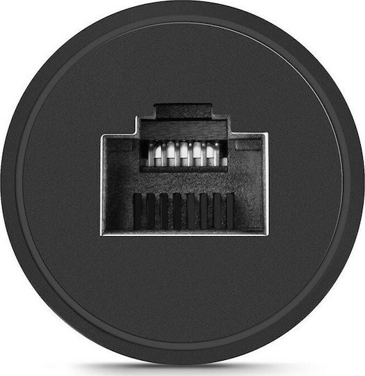 Ugreen NW116 Σύνδεσμος Καλωδίων RJ45 network connector (Black) 1τμχ 30837