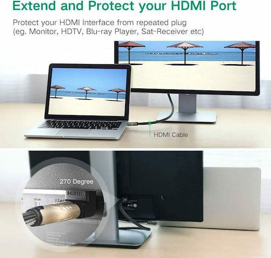 Ugreen Μετατροπέας HDMI male σε HDMI female 1τμχ 20110