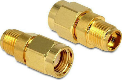 DeLock Converter SMA male to SMA female Gold (88728)