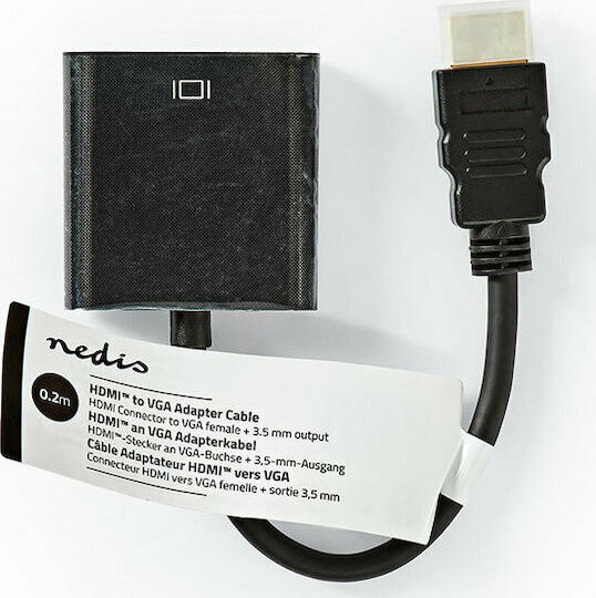 Nedis Μετατροπέας HDMI male σε VGA female 1τμχ CCGT34900BK02