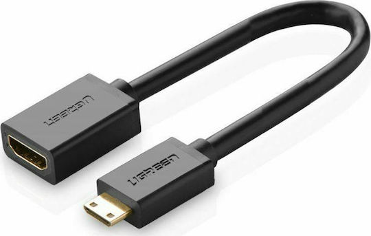 Ugreen Конвертор mini HDMI мъжки към HDMI женски Черен 1бр 20137