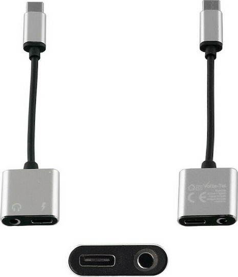 Volte-Tel Converter USB-C male to 3.5mm / USB-C female 1pcs 8228667