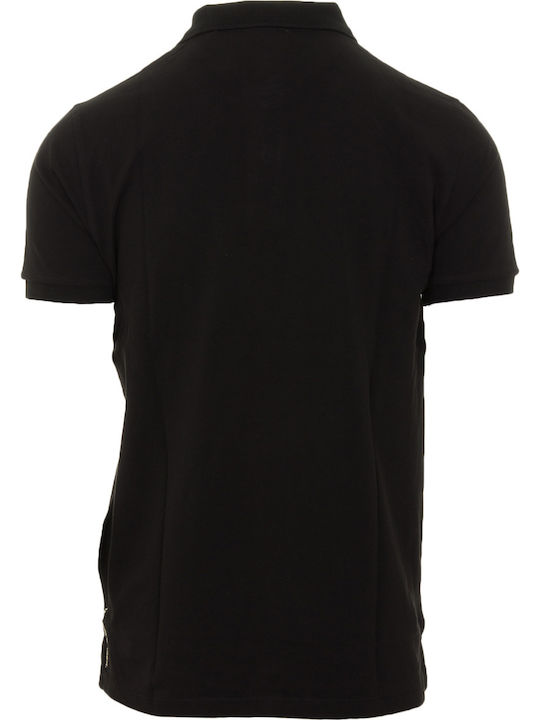 Men's Short Sleeve Blouse Polo Black