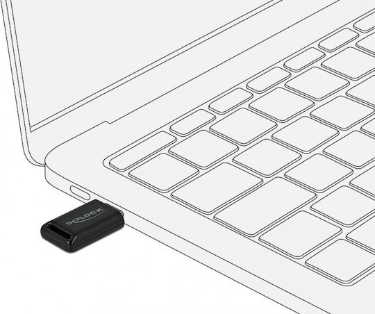 DeLock USB-C Bluetooth 4.0 Adapter με Εμβέλεια 10m (61003)