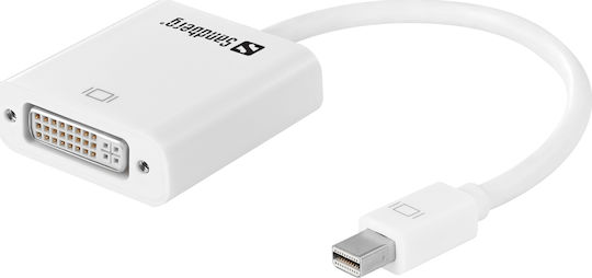 Sandberg 508-46 Convertor Thunderbolt / mini DisplayPort Masculin în DVI-I Feminin Alb 1 Bucată