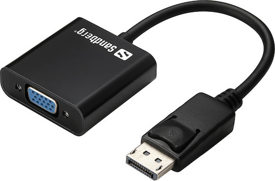 Sandberg 508-43 Конвертор DisplayPort Мъжки към VGA Женски 1 Брой