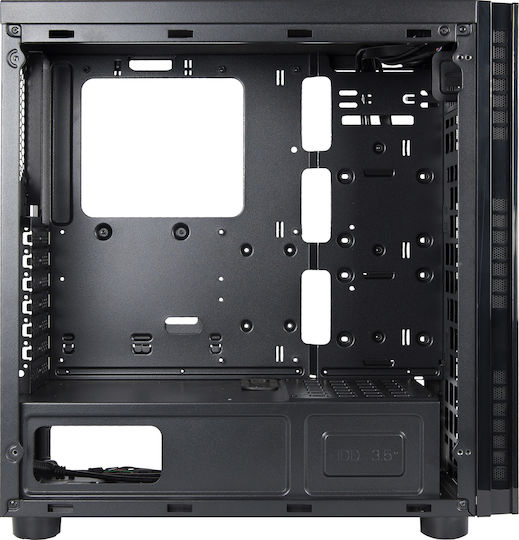 Chieftec Hawk Tempered Glass Gaming Middle Tower Carcasă PC Cu Deschidere Laterală Neagră