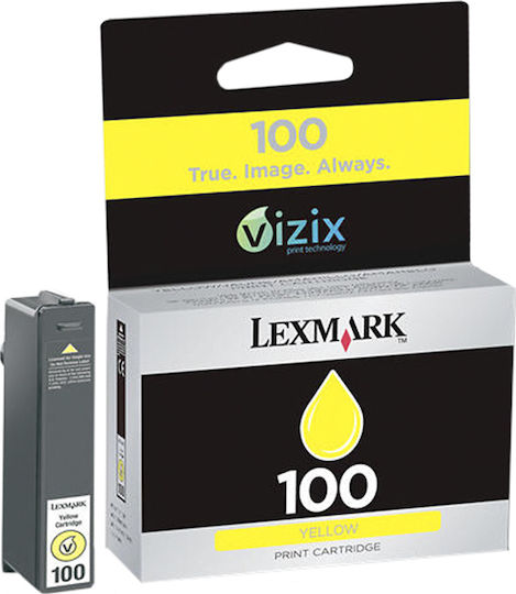 Lexmark 100 Return Γνήσιο Μελάνι Εκτυπωτή InkJet Κίτρινο (14N0902E)