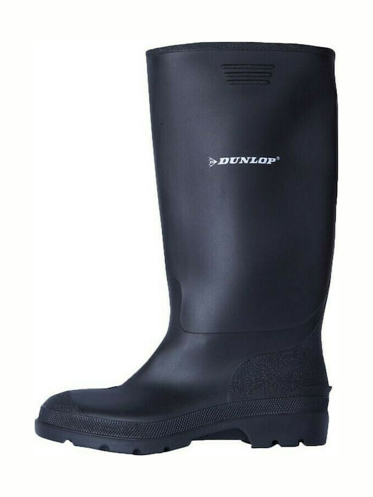 Dunlop Pricemastor Safety Knee Wellies Black 380PP