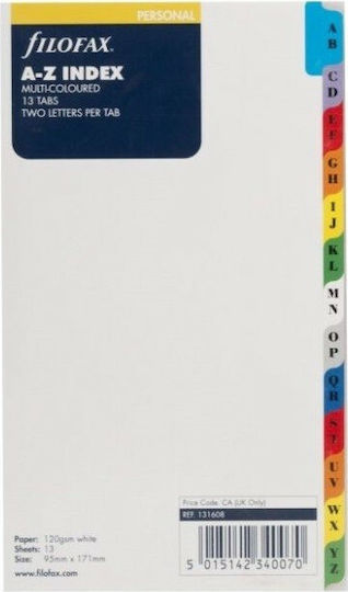 Filofax Πλαστικά Ευρετήρια για Έγγραφα A4 με Τρύπες 20τμχ